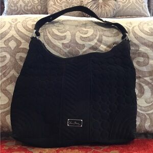 Vera Bradley Black Quilted Shoulder Bag